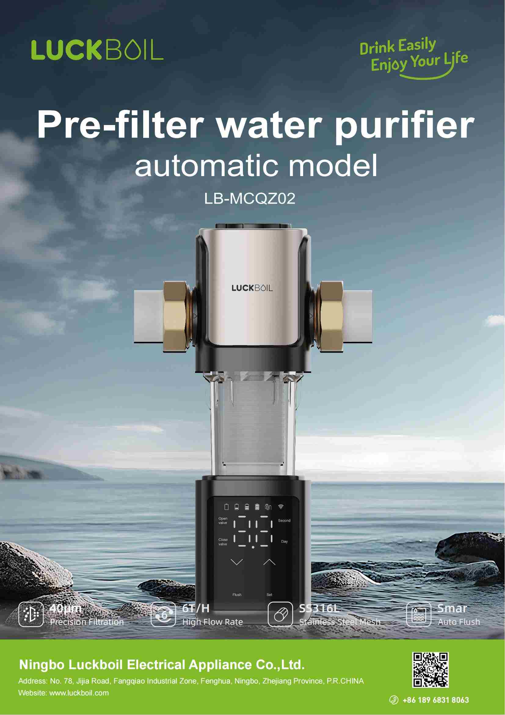 Pre-filter water purifier automatic model