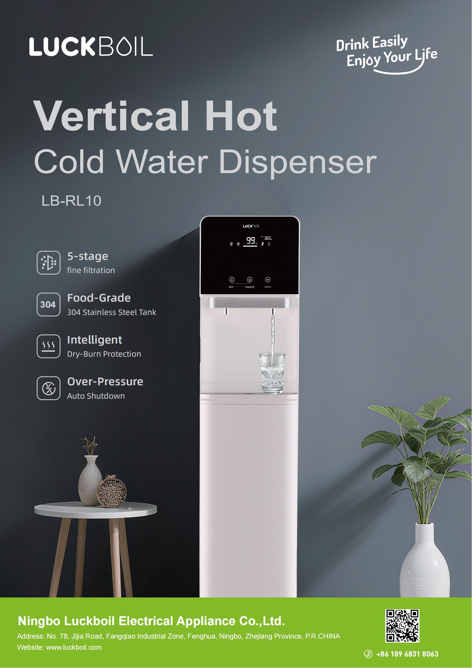Vertical Hot Cold Water Dispenser